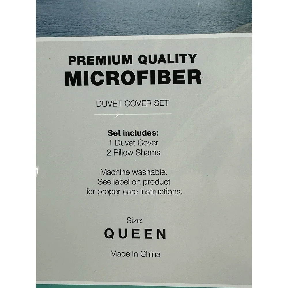Premium Microfiber Duvet Cover Set Soft 3PCS Bedding Quilt Cover Queen